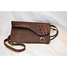 Crossbody Saddle Clutch Bag